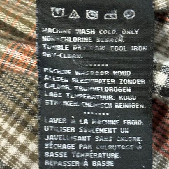 Harley Davidson Mens Long Sleeve Shirt Large Button Up Plaid Pocket Motorcycle - Picture 4 of 9